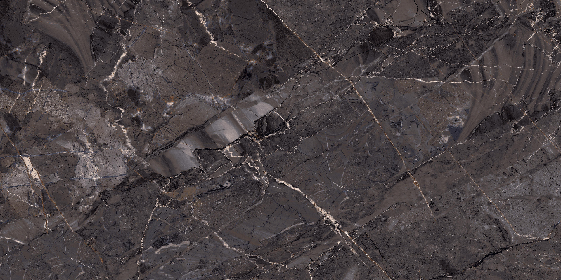 GRESIE CELINE BROWN ENDLESS HIGH GLOSSY 60X120 - Imagine 1